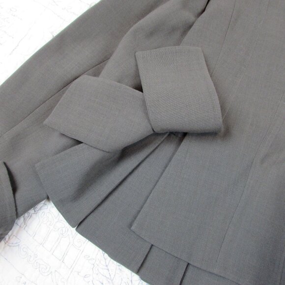 EUC AKRIS Blazer Jacket Skirt Suit Set wool bld desk to dinner capsule womens 10 - Picture 9 of 10